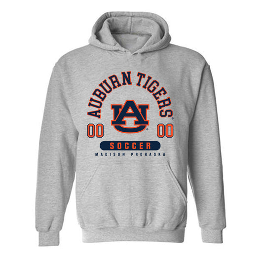Auburn - NCAA Women's Soccer : Madison Prohaska - Grey Classic Fashion Shersey Hooded Sweatshirt