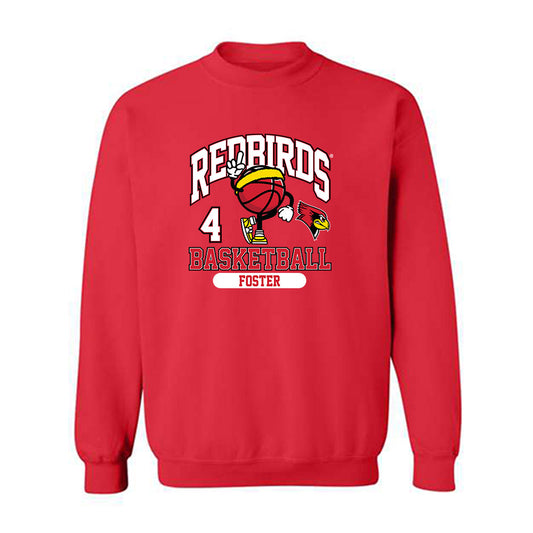 Illinois State - NCAA Men's Basketball : Myles Foster - Red Classic Fashion Shersey Sweatshirt