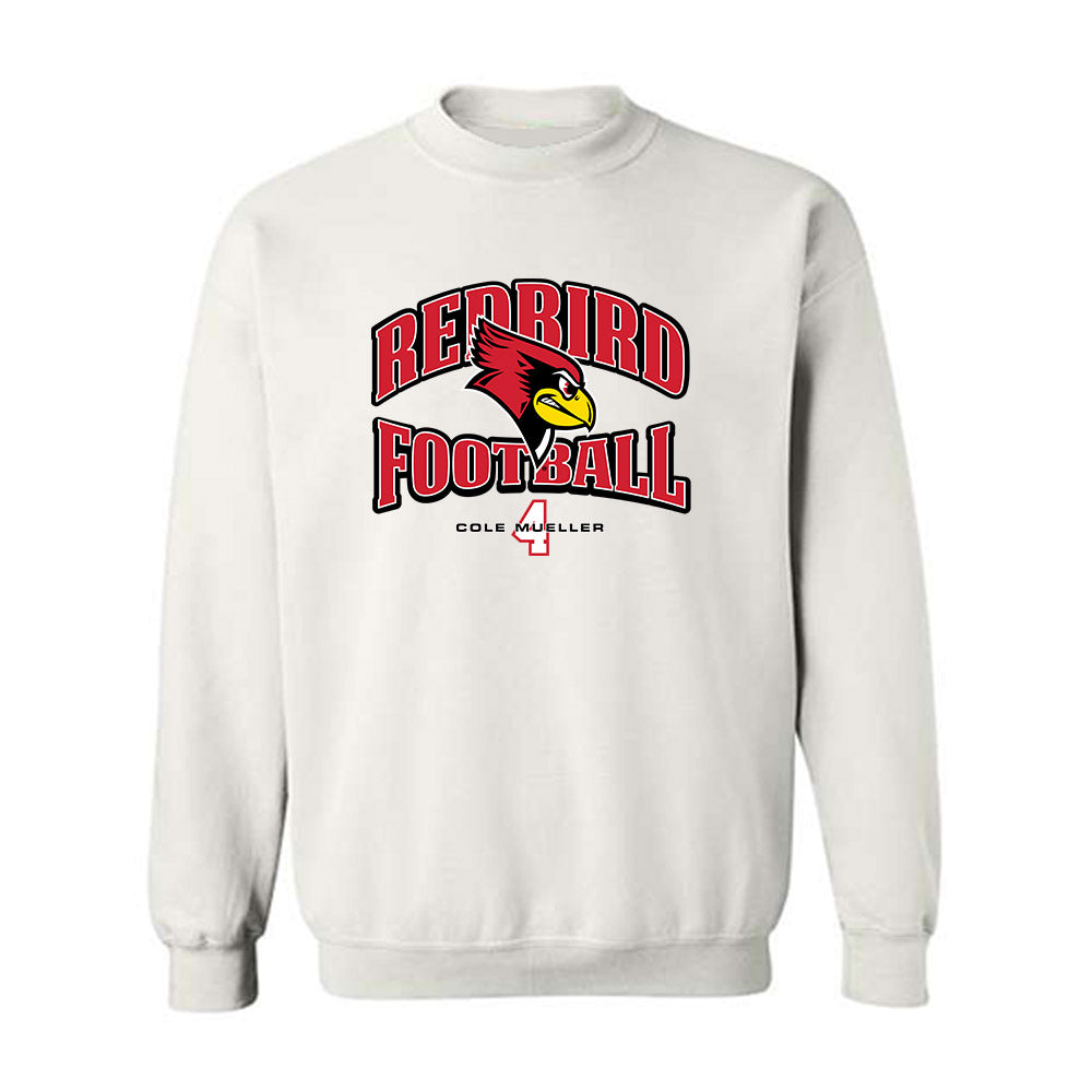 Illinois State - NCAA Football : Cole Mueller - White Classic Fashion Shersey Sweatshirt