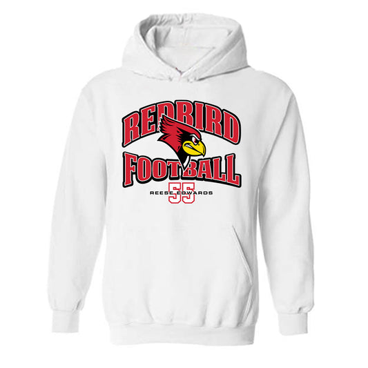 Illinois State - NCAA Football : Reese Edwards - White Classic Fashion Shersey Hooded Sweatshirt