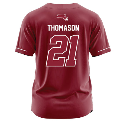 UMass - NCAA Baseball : Ben Thomason - Baseball Jersey Red