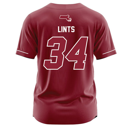 UMass - NCAA Baseball : Renn Lints - Red Baseball Jersey