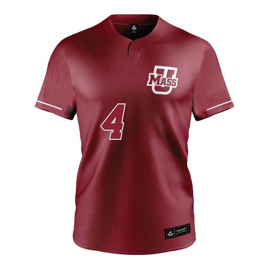 UMass - NCAA Baseball : Sam Hill - Red Baseball Jersey