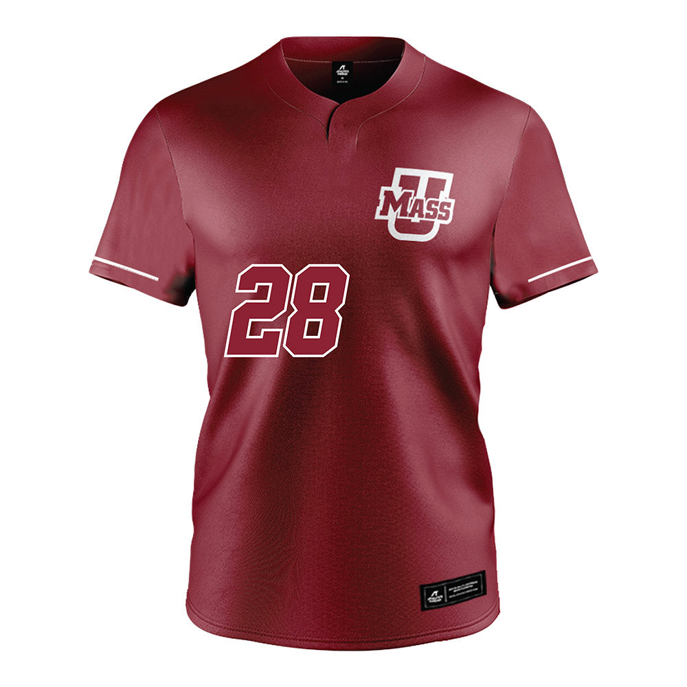 UMass - NCAA Baseball : Ryan Kolben - Baseball Jersey Red