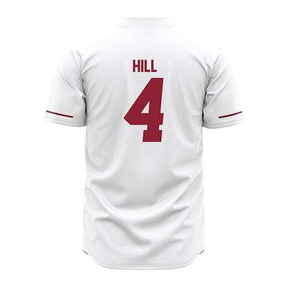 UMass - NCAA Baseball : Sam Hill - White Baseball Jersey