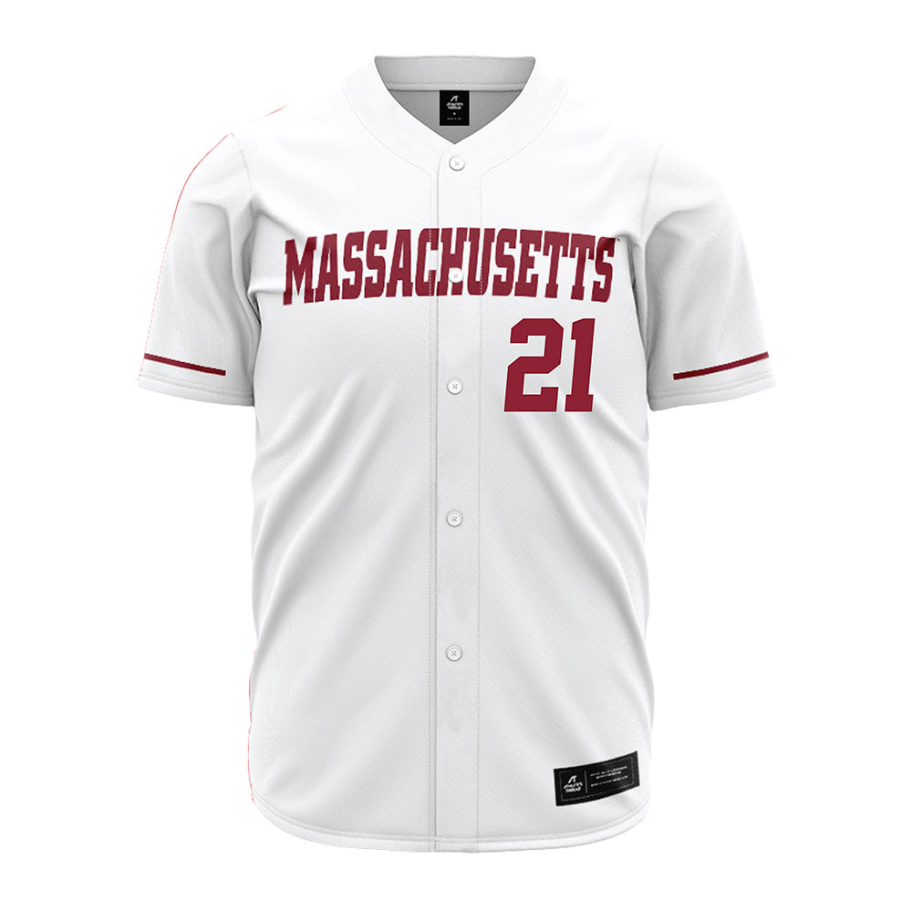 UMass - NCAA Baseball : Ben Thomason - Baseball Jersey White