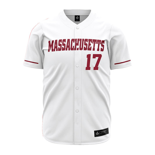 UMass - NCAA Baseball : Nolan Tichy - White Baseball Jersey