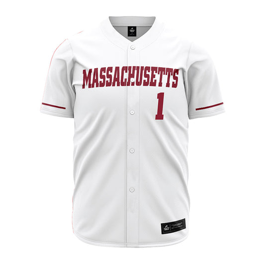 UMass - NCAA Baseball : Zack Zaetta - Baseball Jersey White