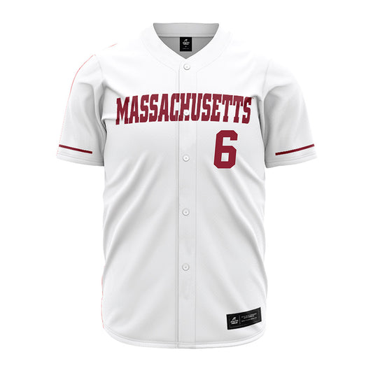 UMass - NCAA Baseball : Zack Given - Baseball Jersey White