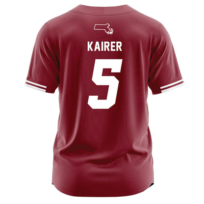 UMass - NCAA Softball : Riley Kairer - Baseball Jersey Red