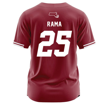 UMass - NCAA Softball : Angie Rama - Red Football Jersey