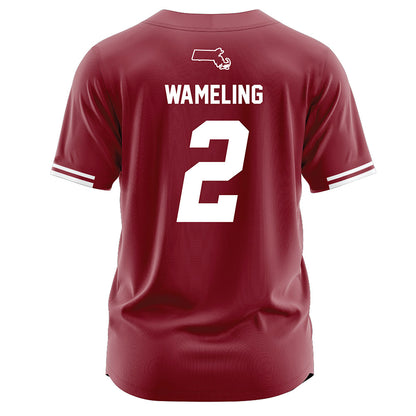 UMass - NCAA Softball : Giana Wameling - Baseball Jersey Red