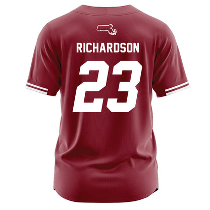 UMass - NCAA Softball : Taylor Richardson - Baseball Jersey Red