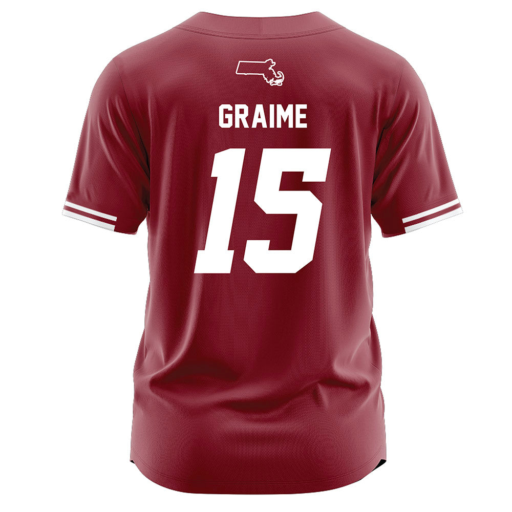 UMass - NCAA Softball : Jordyn Graime - Red Football Jersey