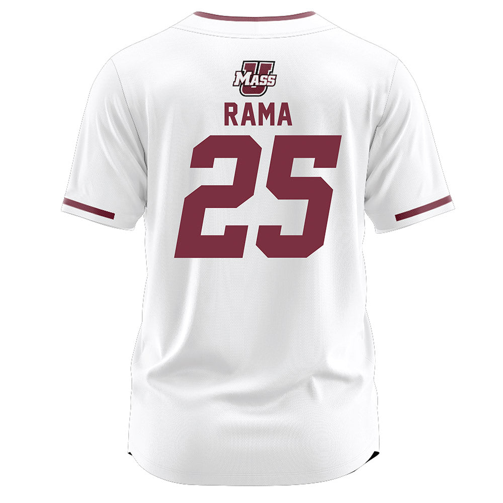 UMass - NCAA Softball : Angie Rama - White Football Jersey