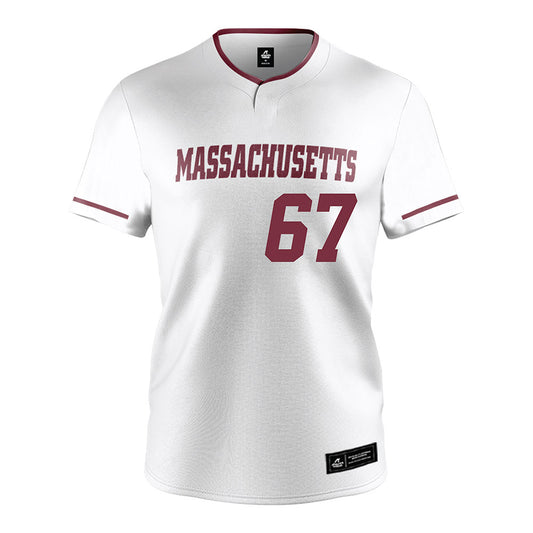 UMass - NCAA Softball : grace colucci - White Football Jersey