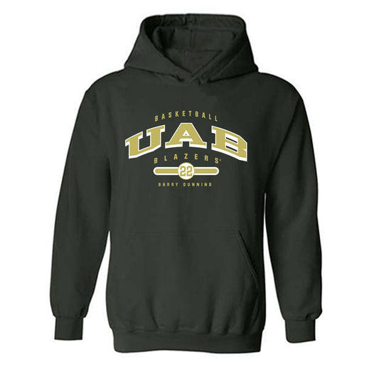 UAB - NCAA Men's Basketball : Barry Dunning - Forest Green Classic Fashion Hooded Sweatshirt