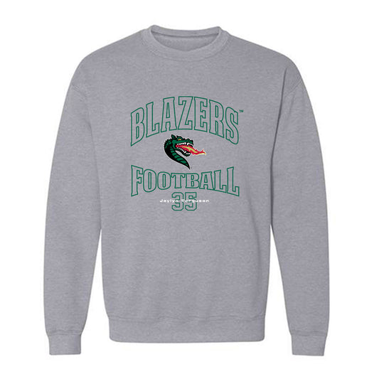 UAB - NCAA Football : Jaylyn Ferguson - Grey Classic Fashion Sweatshirt