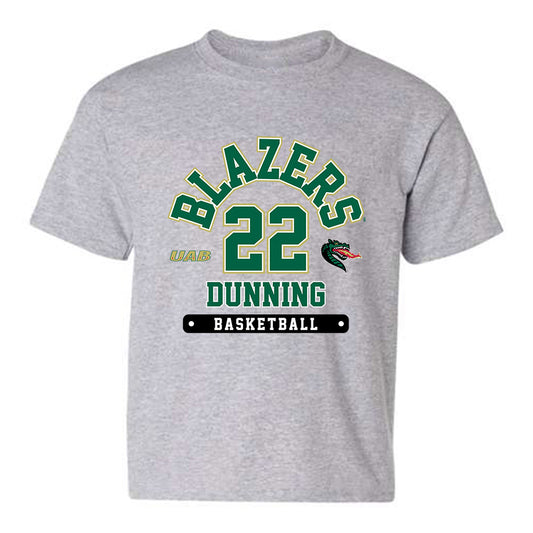 UAB - NCAA Men's Basketball : Barry Dunning - Grey Classic Fashion Youth T-Shirt