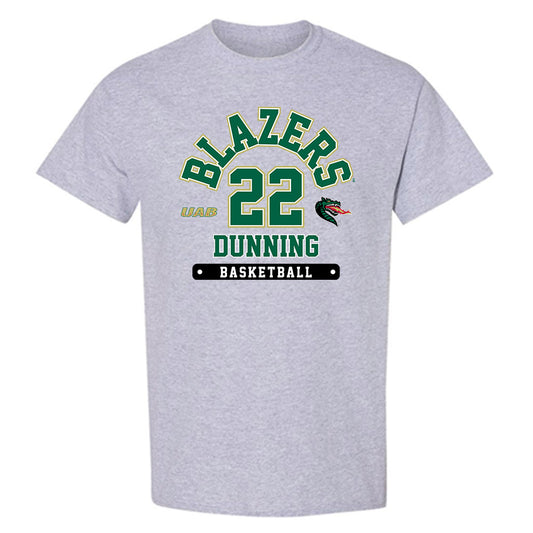 UAB - NCAA Men's Basketball : Barry Dunning - Grey Classic Fashion Short Sleeve T-Shirt