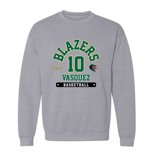 UAB - NCAA Men's Basketball : Alejandro Vasquez - Grey Classic Fashion Sweatshirt
