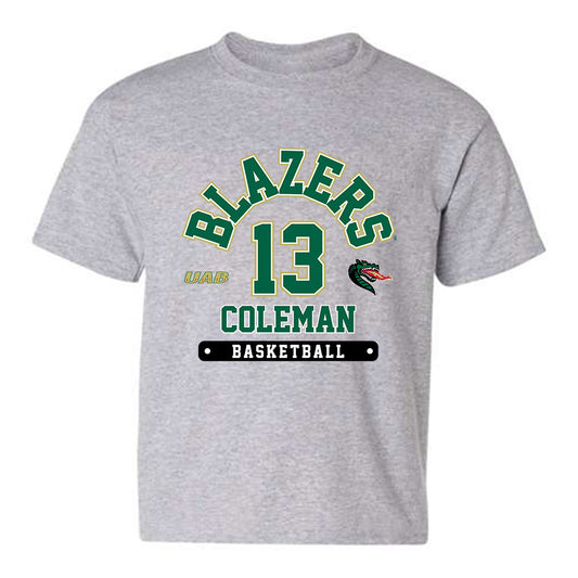UAB - NCAA Men's Basketball : Christian Coleman - Youth T-Shirt hirt Classic Fashion Shersey