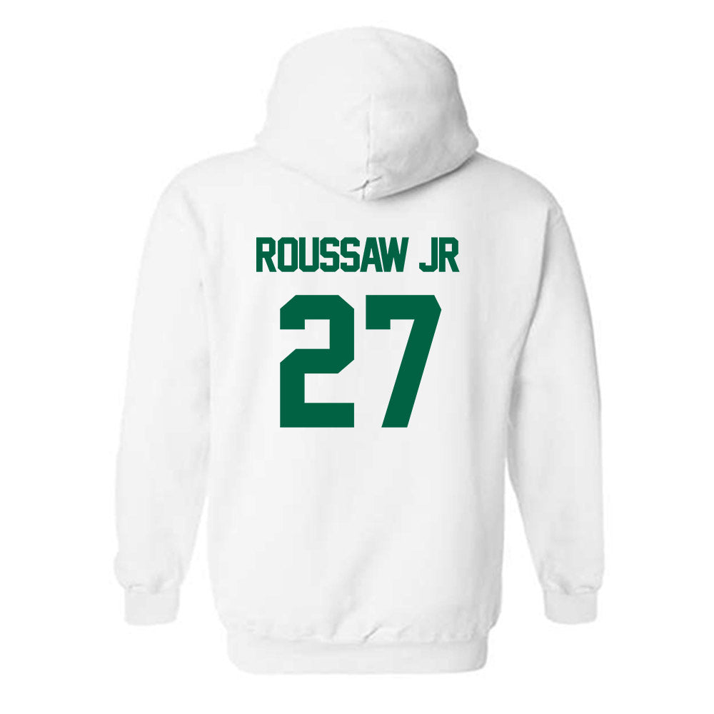 UAB - NCAA Football : Everett Roussaw Jr - White Classic Hooded Sweatshirt