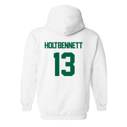 UAB - NCAA Football : Malachi Holt-Bennett - White Classic Hooded Sweatshirt