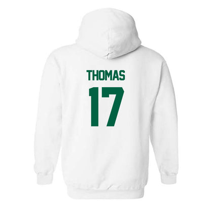 UAB - NCAA Football : Amare Thomas - White Classic Hooded Sweatshirt