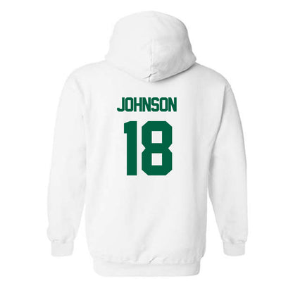 UAB - NCAA Football : Kendall Johnson - White Classic Hooded Sweatshirt