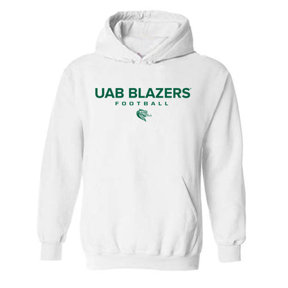 UAB - NCAA Football : JC Sivley - White Classic Hooded Sweatshirt