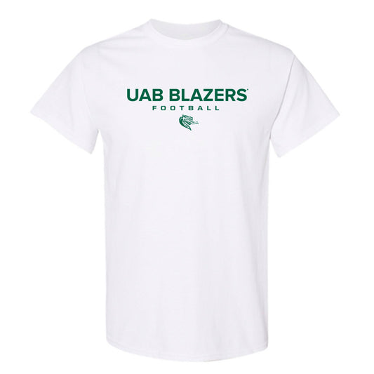 UAB - NCAA Football : Malachi Holt-Bennett - White Classic Short Sleeve T-Shirt