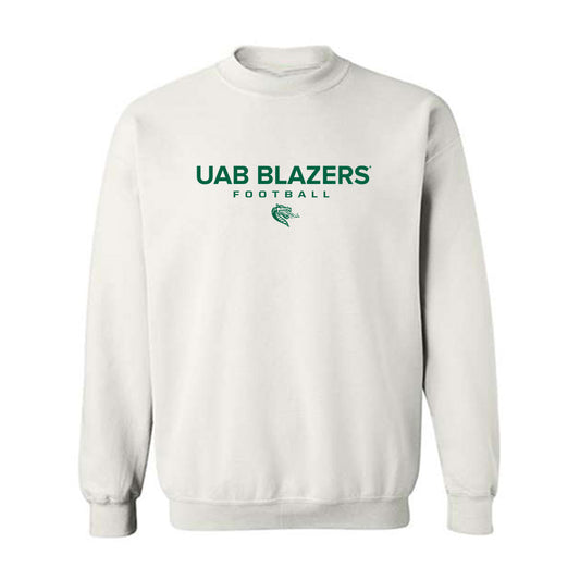 UAB - NCAA Football : Brandon Franklin - White Classic Sweatshirt