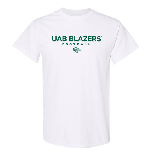 UAB - NCAA Football : Nikia Eason Jr - White Classic Short Sleeve T-Shirt