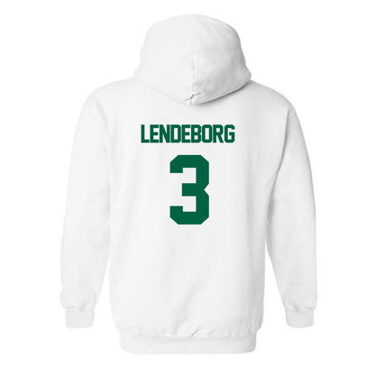 UAB - NCAA Men's Basketball : Yaxel Lendeborg - White Classic Shersey Hooded Sweatshirt