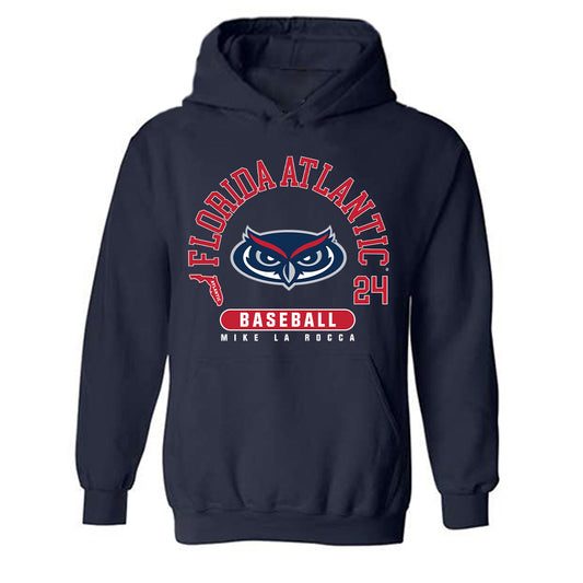 FAU - NCAA Baseball : Mike La Rocca - Hooded Sweatshirt Classic Fashion Shersey