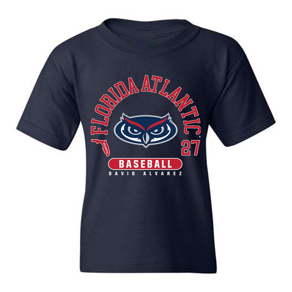 FAU - NCAA Baseball : David Alvarez - Youth T-Shirt Classic Fashion Shersey