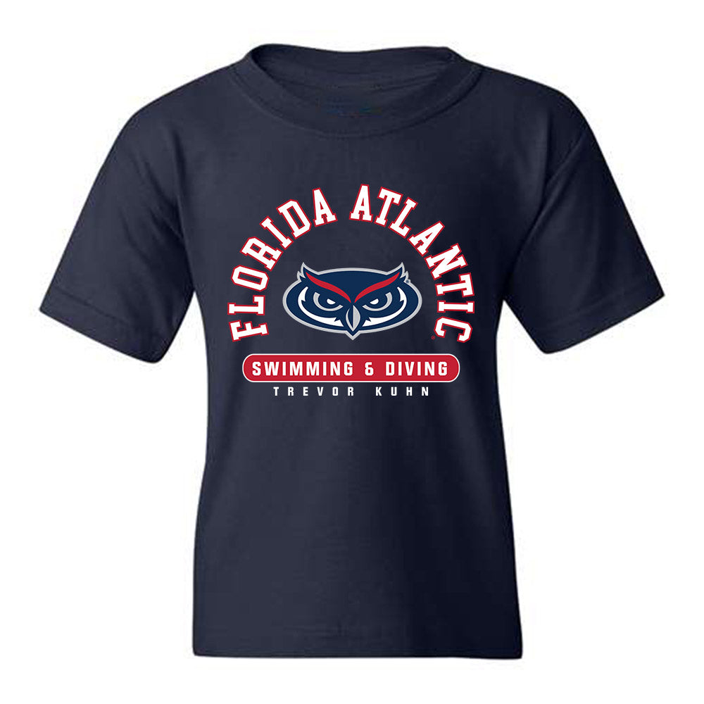 FAU - NCAA Men's Swimming & Diving : Trevor Kuhn - Youth T-Shirt Classic Fashion Shersey