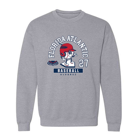 FAU - NCAA Baseball : David Alvarez - Crewneck Sweatshirt Fashion Shersey