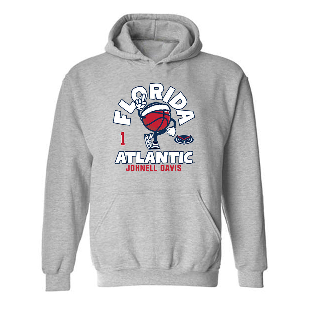 FAU - NCAA Men's Basketball : Johnell Davis - Hooded Sweatshirt Fashion Shersey