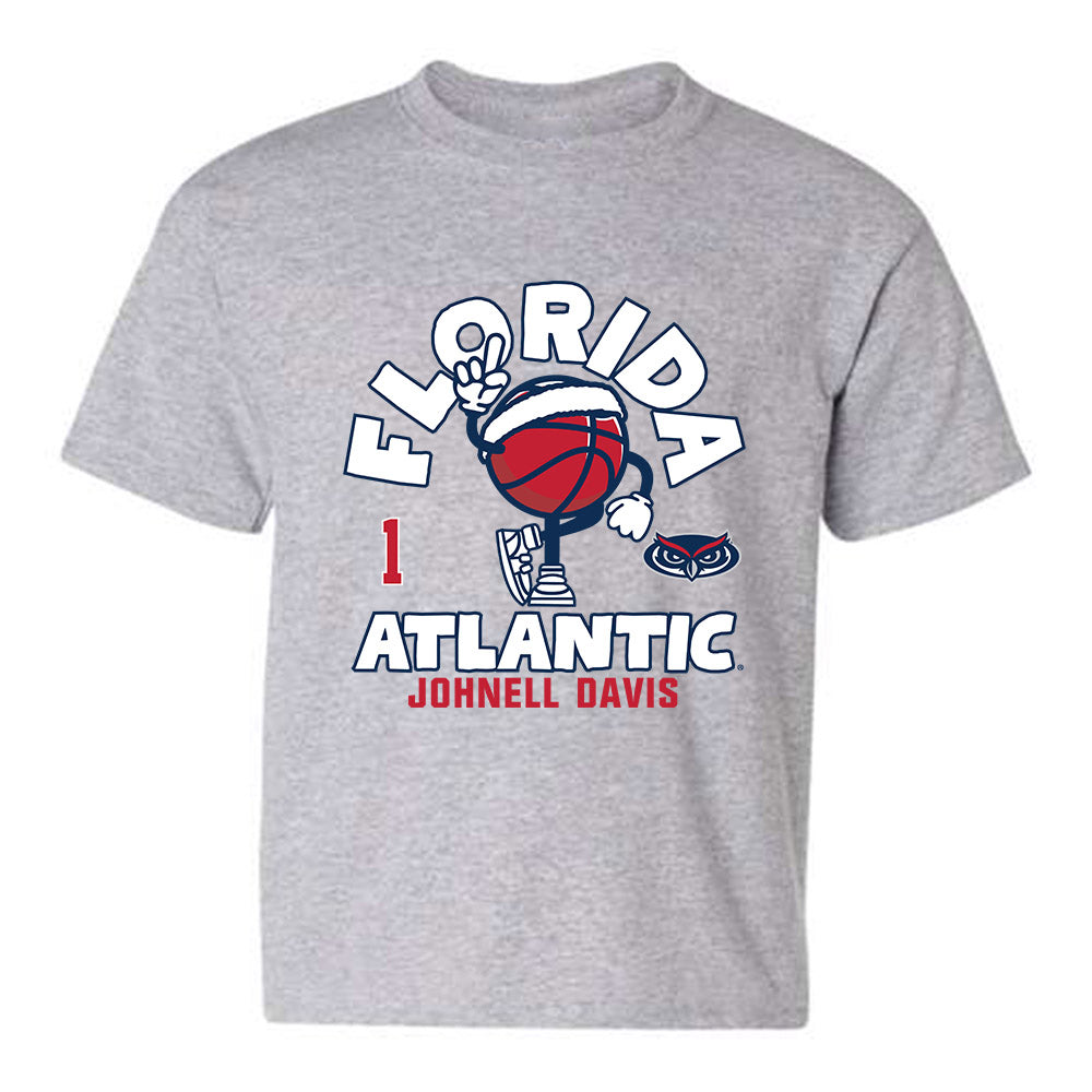 FAU - NCAA Men's Basketball : Johnell Davis - Youth T-Shirt Fashion Shersey