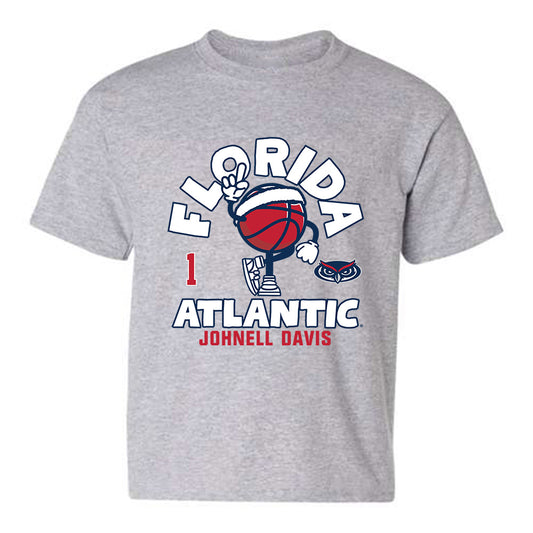 FAU - NCAA Men's Basketball : Johnell Davis - Youth T-Shirt Fashion Shersey