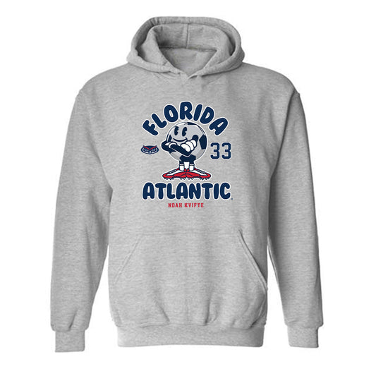 FAU - NCAA Men's Soccer : Noah Kvifte - Hooded Sweatshirt Fashion Shersey