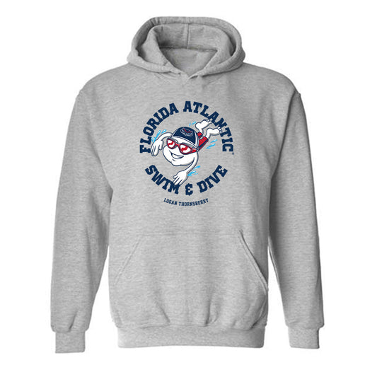FAU - NCAA Men's Swimming & Diving : Logan Thornsberry - Hooded Sweatshirt Fashion Shersey