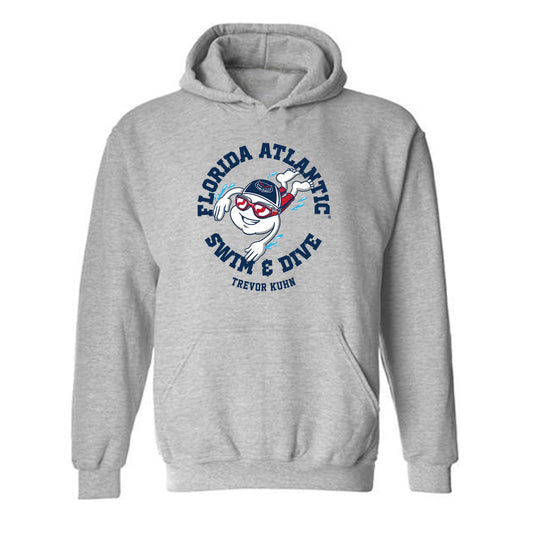 FAU - NCAA Men's Swimming & Diving : Trevor Kuhn - Hooded Sweatshirt Fashion Shersey