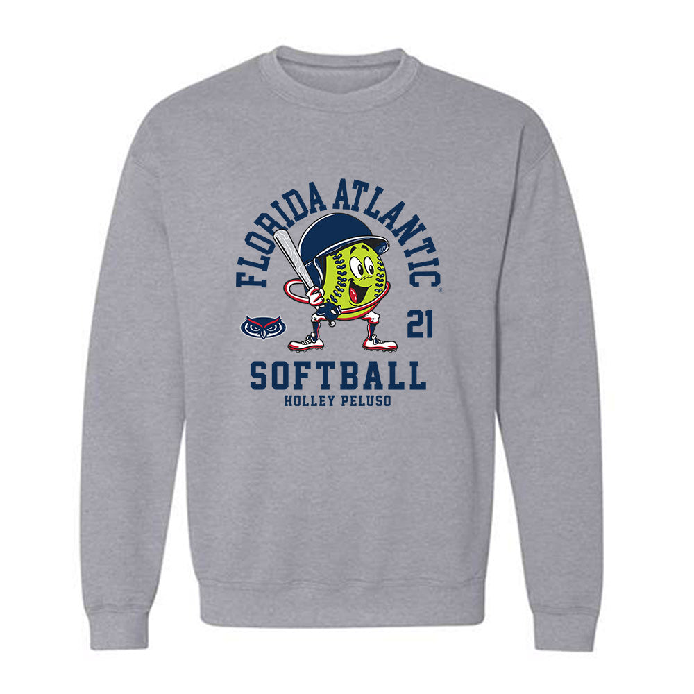 FAU - NCAA Softball : Holley Peluso - Crewneck Sweatshirt Fashion Shersey