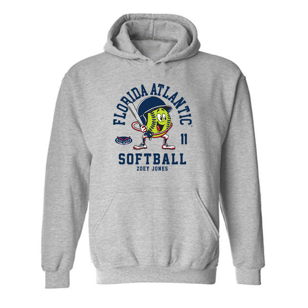 FAU - NCAA Softball : Zoey Jones - Hooded Sweatshirt Fashion Shersey