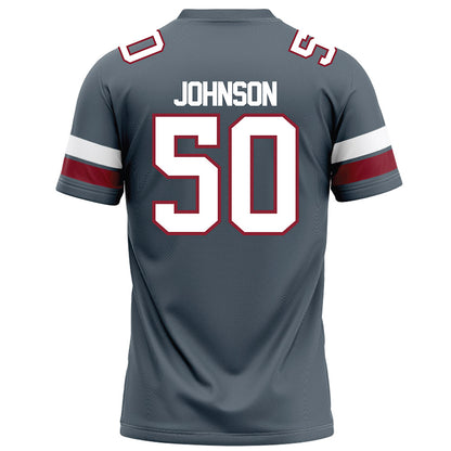 NCCU - NCAA Football : Thomas Johnson - Grey Jersey