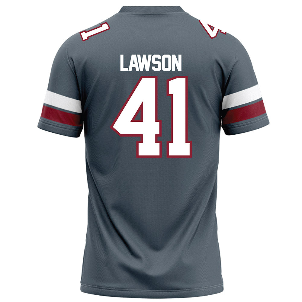 NCCU - NCAA Football : Isaiah Lawson - Grey Jersey