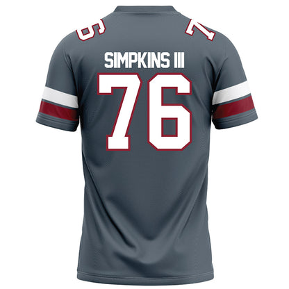 NCCU - NCAA Football : Torricelli Simpkins III - Grey Jersey
